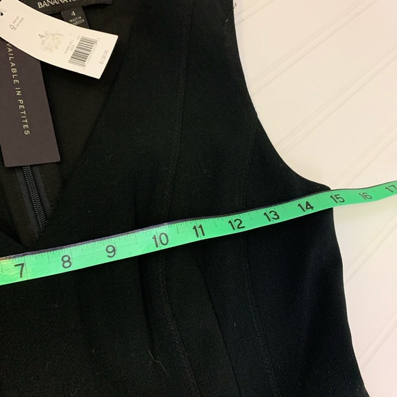 New Banana Republic black skater dress size 4 - Picture 5 of 8